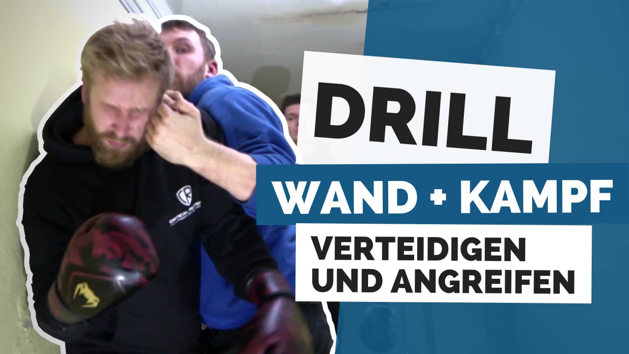 Drilltraining zum Kämpfen an der Wand