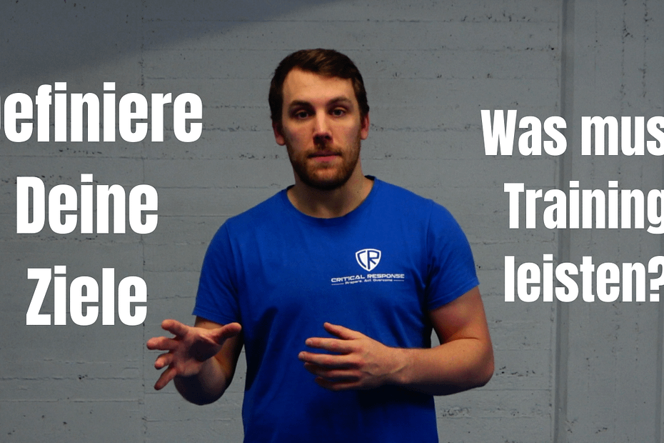 Die Trainingsziele der Selbstverteidigung werden klar definiert.