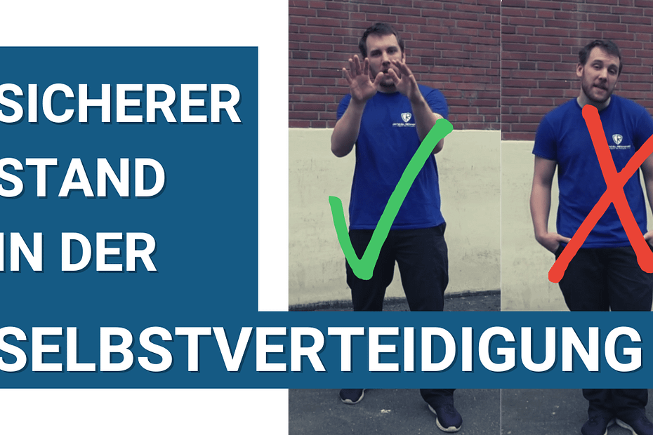 Eine Erklärung, wie man in der Selbstverteidigung richtig steht
